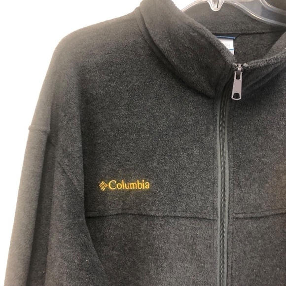Columbia MINNESOTA Logo Academia Preppy School Sports Zip Gray Fleece Jacket XXL - Picture 4 of 14